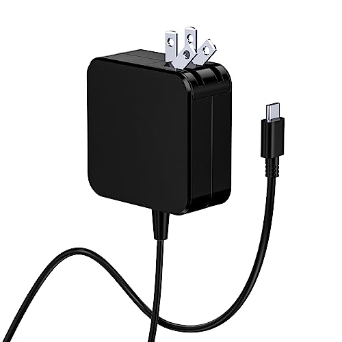 65W/45W PD Foldable Power Adapter, USB C Fast Charger for Steam Deck/Nintendo Switch/Steam Deck TV Dock Console/Switch/Lite/Phone/Tablet/Laptop