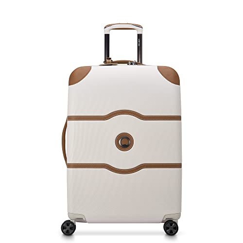 DELSEY Paris Chatelet Air 2.0 Hardside Luggage with Spinner Wheels, Angora, Checked-Medium 24 Inch