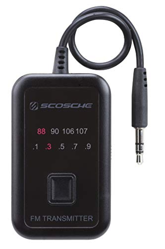 Scosche FMT5 TuneTone Universal FM Stereo Transmitter for Mobile Devices, Black Small