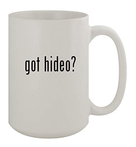 Knick Knack Gifts got hideo? - 15oz Ceramic White Coffee Mug, White