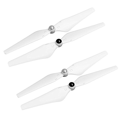 Linkshare 2 Pairs Replacement 9450 Self-Tightening CW/CCW Propellers for DJI Phantom 2, 3 Professional, Advanced, Standard, and 4K (White)