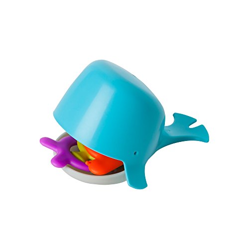 Boon CHOMP Whale Bath Toy - Sensory Toddler Toys - Aqua - Baby Bath Toys - Ages 12 Months and Up