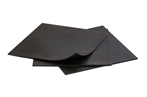 MATNIKS Solid Neoprene Rubber Sheets Black 6x6-Inch by 1/16 (Pack of 3) for Pipe Insulation Plumbing Gaskets DIY Material Supports Leveling Sealing Bumpers Protection Insulation