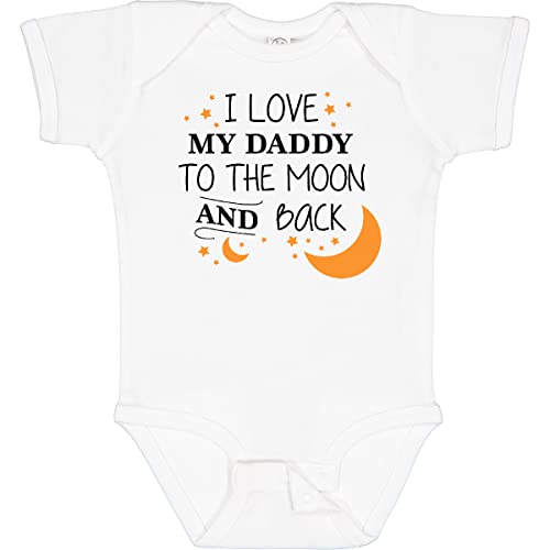 inktastic I Love My Daddy to The Moon and Back Baby Bodysuit Newborn 0020 White 2962d