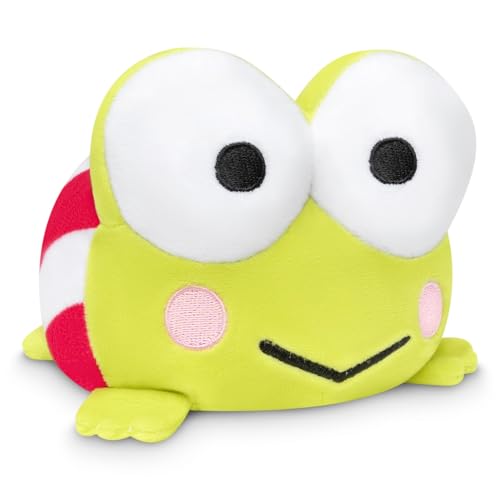 TeeTurtle - The Officially Licensed Original Sanrio Reversible Plushie - Keroppi - Cute Sensory Fidget Stuffed Animals That Show Your Mood