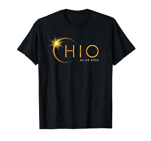 Total Solar Eclipse 2024 State Ohio Totality April 8 2024 T-Shirt