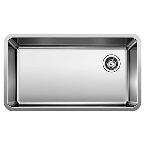 BLANCO, Stainless Steel 442763 FORMERA Single Bowl Undermount Kitchen Sink, 33' X 18'