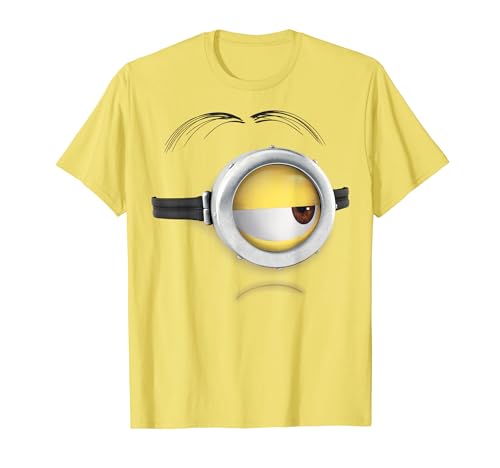 Despicable Me Minions Stuart Frown Face Graphic T-Shirt T-Shirt