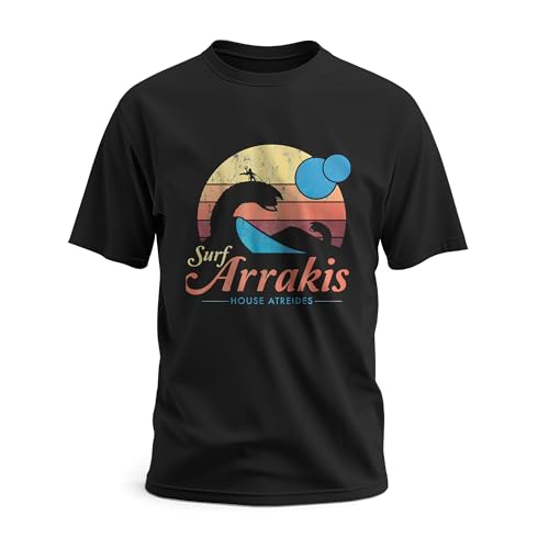 Generic T-Shirt Visit Tee Arrakis Novelty Vintage Short Distressed Sleeve Surf Boy Dune Gift for Men Sci Shirts Fi Shirt Classic Women Friend Girl Big Event Family Unisex Multicoloured