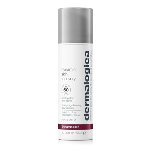 Dermalogica Dynamic Skin Recovery SPF 50 Face Moisturizer, Sunscreen Lotion - Use daily to Firm, Hydrate Skin and Protect with Broad Spectrum, Medium-Weight, Non-Greasy, 1.7 Fl Oz