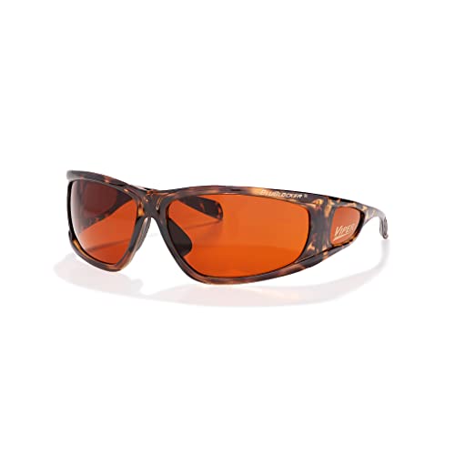 BluBlocker, Demi-Tortoise Viper Sunglasses with Scratch Resistant Lens | Blocks 100% of Blue Light and UVA & UVB Rays | Gender Neutral - for Men, Women & Everyone | 2721K |