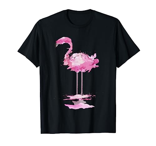 PINK FLAMINGO Watercolor | Bird Painter Gift T-Shirt