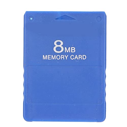 PS2 FMCB Memory Card Free McBoot V1.966 High Speed 8MB Game Memory Card for Playstation2 All Games, Plug and Play Drive Free Game Console External Data Card (Blue)