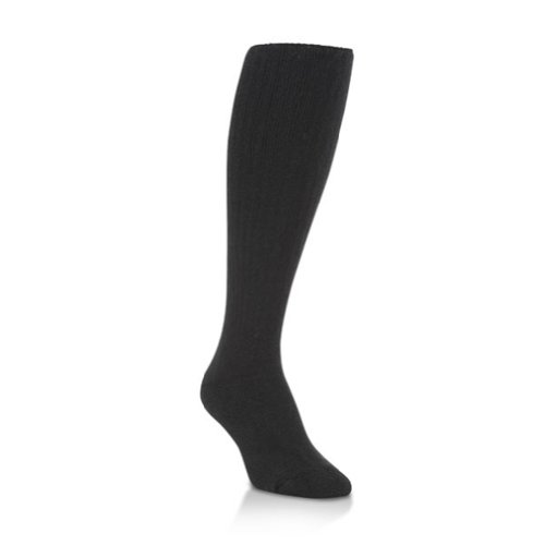 World's Softest Men's/Women's Classic Collection Over-the-Calf Socks, Pair, Medium, Black