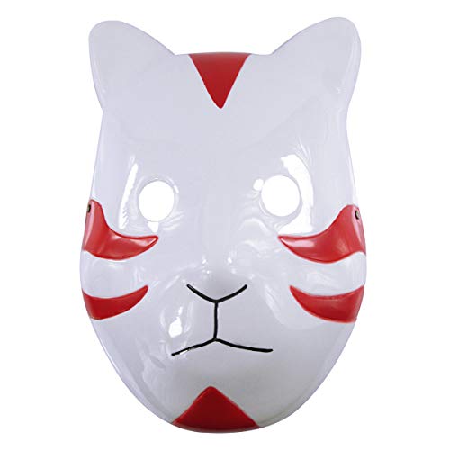 7Queen Ninja Shippuuden ANBU Anime Cosplay Mask Black Ops Mask Halloween Party Prop Mask (Red)