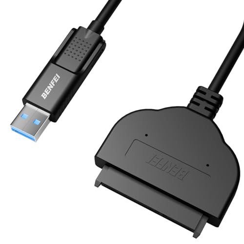 BENFEI SATA to USB Cable, 2in1 USB-C/USB 3.0 to SATA III Hard Driver Adapter Compatible for 2.5 inch HDD and SSD