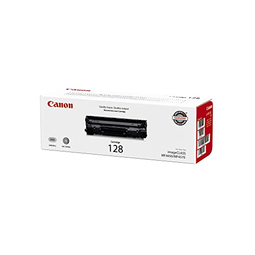 Canon Genuine Toner Cartridge 128 Black (3500B001), 1-Pack imageCLASS MF4450, MF4500/4700/4800 Series, D500 Series, L100, L190 Laser Printer