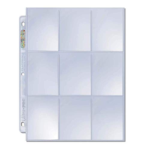 Ultra Pro Platinum Series 9-Pocket Pages for Trading Cards (50 ct.) Protect Collectible Trading Cards, Sports Cards, Gaming Cards, Card Storage Display