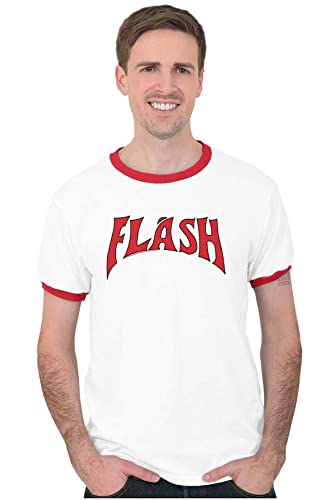 Flash Gordon Logo Red Ringer White T-Shirt Tee