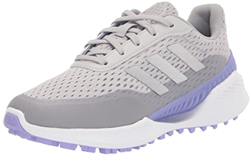 adidas Women's Summervent Spikeless Golf Shoes, Grey Two/Silver Metallic/Light Purple, 10