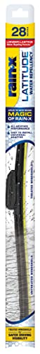 Rain-X 5079282-2 Latitude 2-In-1 Water Repellent Wiper Blades, 28 Inch Windshield Wipers (Pack Of 1), Automotive Replacement Windshield Wiper Blades With Patented Repellency Formula