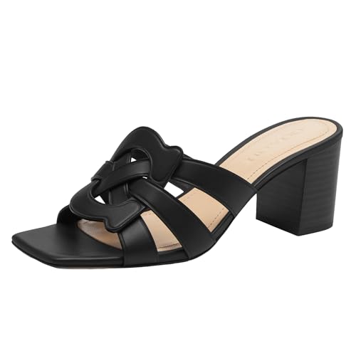 Coach Women's Nikki Sandal, Black, 8.5