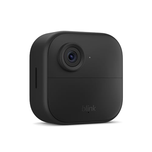 Blink Outdoor 4 (4th Gen) — Wire-free smart security camera, two-year battery life, two-way audio, HD live view, enhanced motion detection, Works with Alexa – 1 camera system