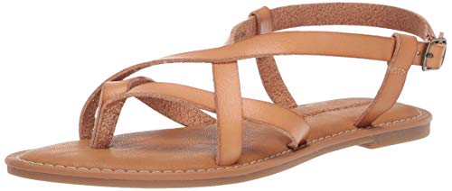 Amazon Essentials Women's Casual Strappy Sandal, Natural, 8