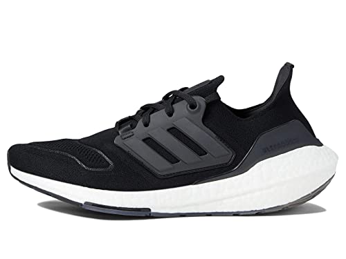 adidas Men's Ultraboost 22 Running Shoe, Black/Black/White, 10