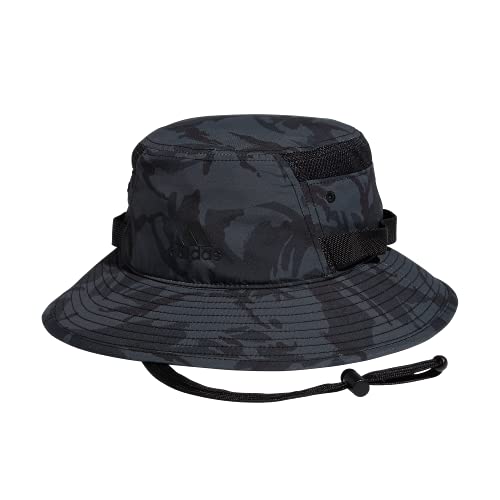 adidas mens Victory 3 Hat Bucket Headwear, Grey Six Camo/Black, Small-Medium US