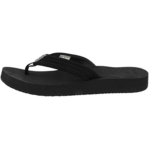 Reef Women's Sandals Cushion Breeze | Synthetic Nubuck Strap with Soft Webbing Liner, Black/Black, 9