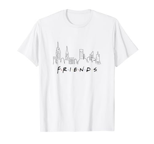 Friends New York City Landscape Overview Outline T-Shirt