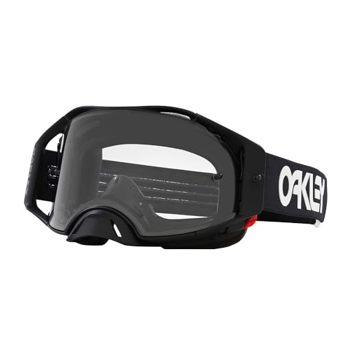 Oakley Airbrake MX Goggles, Black White B1B w Clear