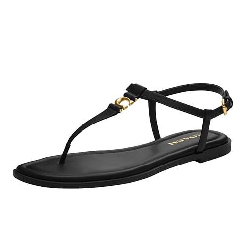 Coach Women's Jessica Sandal, Black, 8