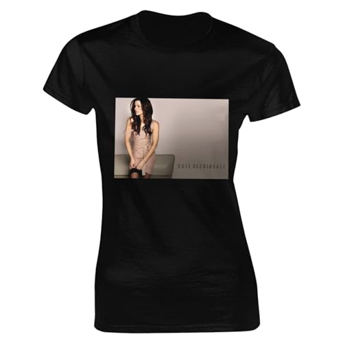 Kate Beckinsale Women's T Shirt Short Sleeve T Gildan Sleeved T-Shirt Casual Top Small Black