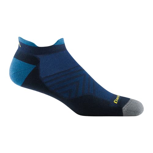 Darn Tough Men's Run No Show Tab Ultra-Lightweight with Cushion Sock (Style 1039) - Eclipse, Large