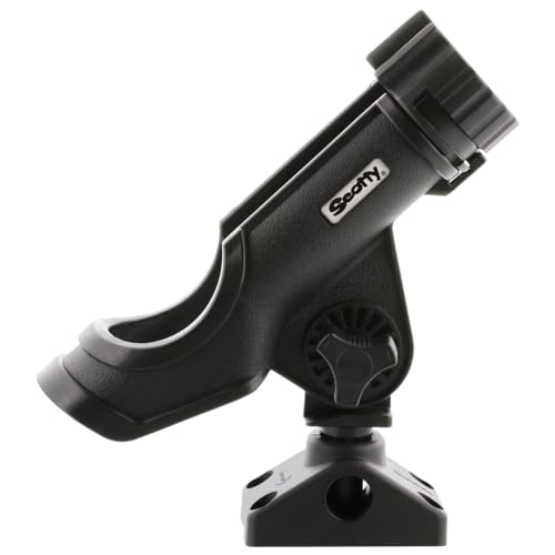 Scotty #230-BK Powerlock Black Rod Holder with #241 Side Deck Mount