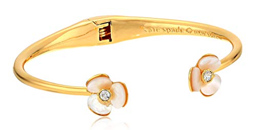 Kate Spade New York Disco Pansy Thin Cuff Cream/Clear One Size