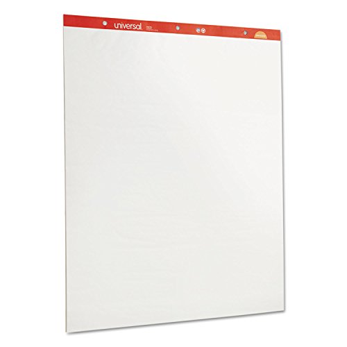 Universal UNV35600 27 in. x 34 in. Unruled Easel Pads/Flip Charts - White (50 Sheets, 2/Carton)