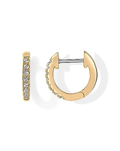 PAVOI Womens 14K Yellow Gold-Plated-Base Cubic Zirconia Cuff Earring