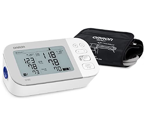 OMRON Gold Blood Pressure Monitor, Premium Upper Arm Cuff, Digital Bluetooth Blood Pressure Machine, Stores Up to 120 Readings for Two Users (60 Readings Each)