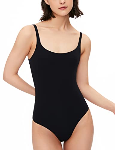 ESHEF Womens Bodysuit,Shapewear for Women Tummy Control Seamless Jumpsuit Sleeveless Halter Neck Tank Tops Bodysuits,Black,M