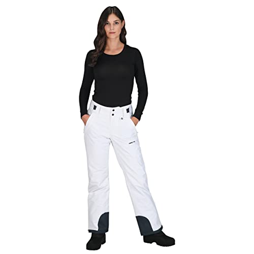 Arctix Women's Insulated Snow Pants, White, X-Large