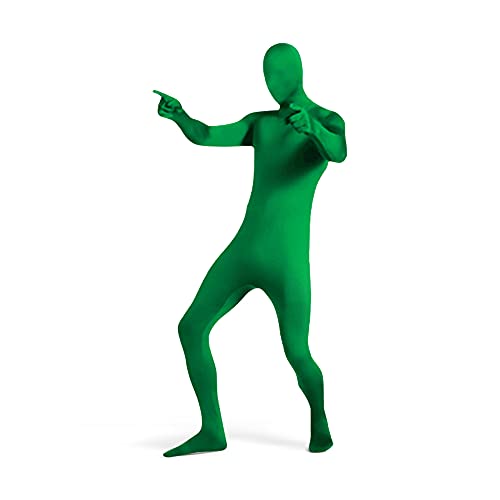 UTEBIT Unisex Full Bodysuit Zentai Suits Spandex Stretch Man Body Suit Mens Greenman Suit Adult Disappearing Costume,Green