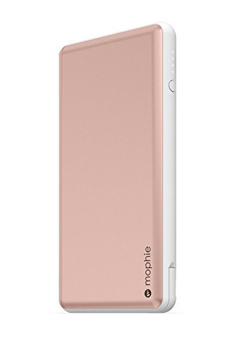 Mophie powerstation Plus XL - External Battery with Built in cables for Smartphones - Rose Gold