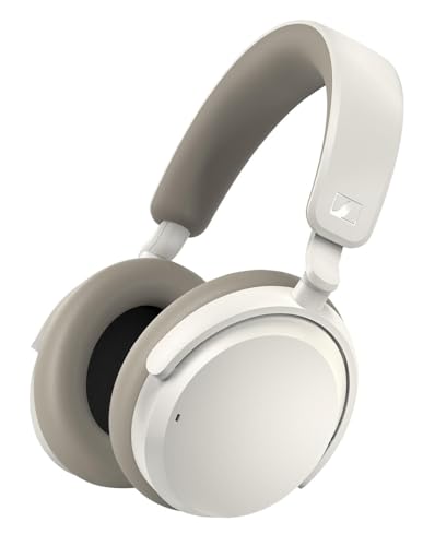Sennheiser Consumer Audio ACCENTUM Wireless Bluetooth Headphones - 50-Hour Battery Life, Audio, Hybrid Noise Cancelling (ANC), All-Day Comfort and Clear Voice Pick-up for Calls, White