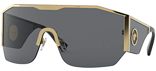 Versace VE2220 100287 Gold VE2220 Visor Shield Sunglasses Lens Category 3 Size 41mm