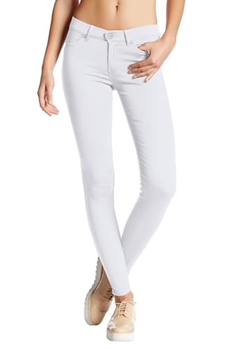 Hybrid & Company Womens Hyper Ultra Stretch Comfy Skinny Leg Work Casual Pants P44876SKX White 1X