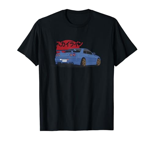 Blue Skyline JDM Gt r 34 T-Shirt T-Shirt