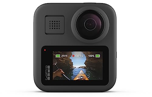 GoPro MAX — Waterproof 360 + Traditional Camera with Touch Screen Spherical 5.6K30 HD Video 16.6MP 360 Photos 1080p Live Streaming Stabilization